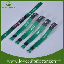 Handmade personalizado Give Away logotipo impresso Wristband